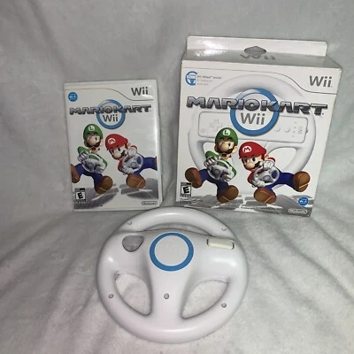 Mario Kart - Nintendo Wii -  Big Box Edition with Official Wheel&Game&Manual - Image 1 of 4