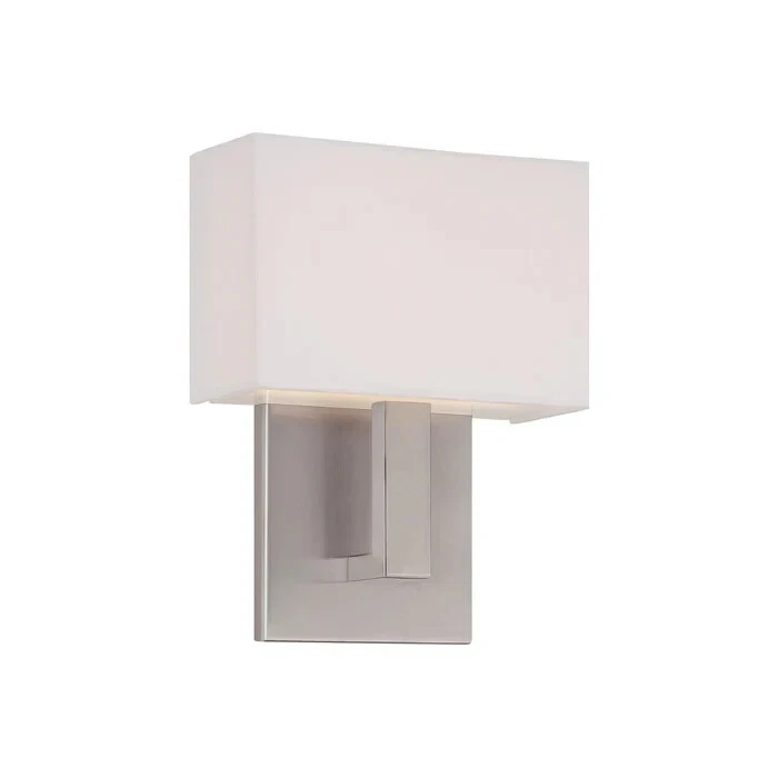 WAC Lighting Ws-13107-bn 7in Brushed Nickel Manhattan LED Wall Sconce 7 Inches