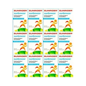 12x Sunrider Sunbreeze Essential Oil 5ml Sprain Pain Relief Muscle Sore Menthol - Picture 1 of 14