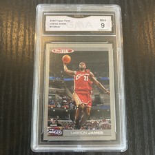2004-05 Topps Total Silver #4 LeBron James Cavaliers (2nd Year) GMA 9