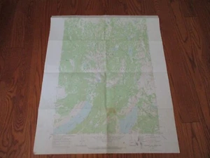 Vintage 1968 Fremont Lake Wyoming USGS Topographic Map 22" x 27" - Picture 1 of 7
