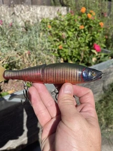 Custom Painted Glide bait Claw 178 Premium Blank GOLD AND BLUE Bluegill Blemish - Picture 1 of 4