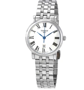Tissot Carson Damenuhr T1222101103300 Datum Edelstahl Box & Papiere - Bild 1 von 5