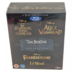 Tim Burton Collection X 4 Films Blu-Ray VO UK Import 2K: Region B - Picture 1 of 6