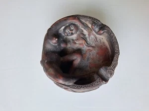 antique kamasutra ashtray carved people, erotic scene. smoking object. Cendrier - Picture 1 of 21