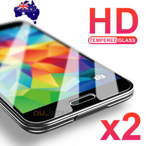 2x Scratch Resist Tempered Glass Screen Protector Film For Samsung Galaxy S7 S5