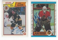  1983-84 O-Pee-Chee #51 Gord Kluzak RC Signed Hockey Card Boston Bruins