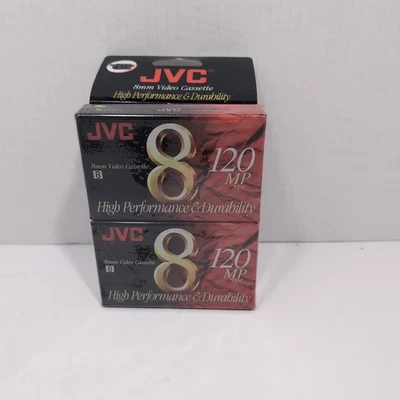 JVC 8毫米视频磁带120万像素NTSC高分辨率纯彩色套装2 P6-120 — 第 1/2 张图片
