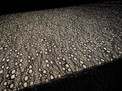 Lightweight Crochet Lace Fabric, Per Metre - Eyelet - Black - Image 1 of 3