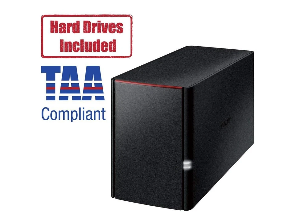 BUFFALO LinkStation 220 2-Bay Personal Cloud Network Storage 12TB (2x6TB) with H - Image 1 of 4