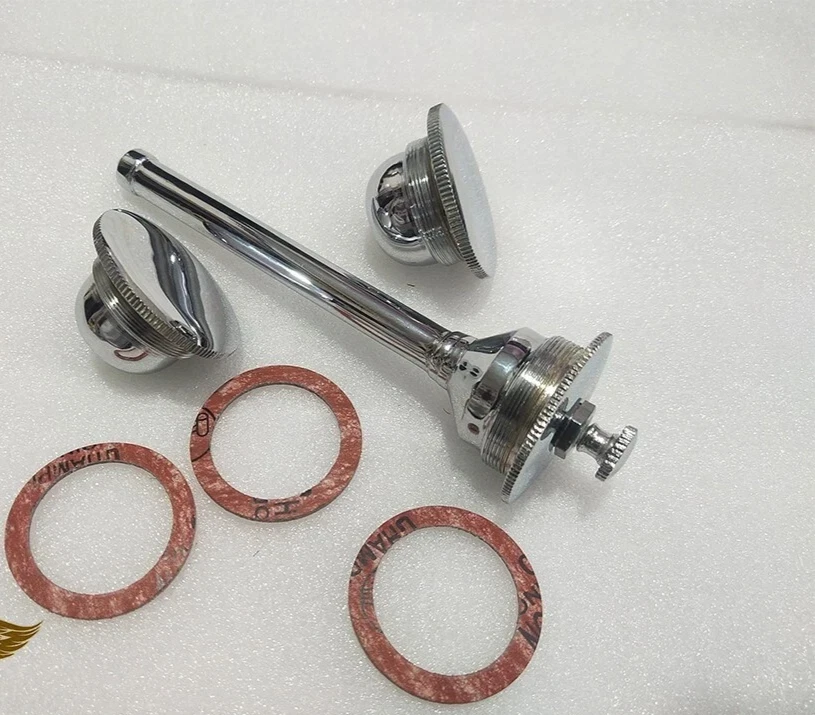 1916-1924 HARLEY DAVIDSON J JD F FD GAS OIL TANK PRIMING PUMP & CAPS + GASKETS Foto 1 de 1