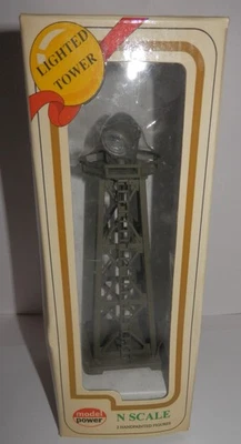 Model Power N Scale LIGHTED US Army Searchlight Tower #2681 NIB - Image 1 of 3