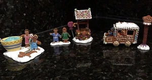 Autobús de pan de jengibre Lemax Sugar Spice Christmas Village deseando bien hacer amigos - Imagen 1 de 23