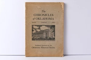 September 1943 The Chronicles of Oklahoma Book by Oklahoma Historical Society - Picture 1 of 17
