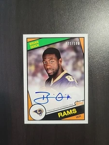 2012 Topps Chrome - 1984 Design Brian Quick Auto /100 #19 (RC) Los Angeles Rams - Picture 1 of 2