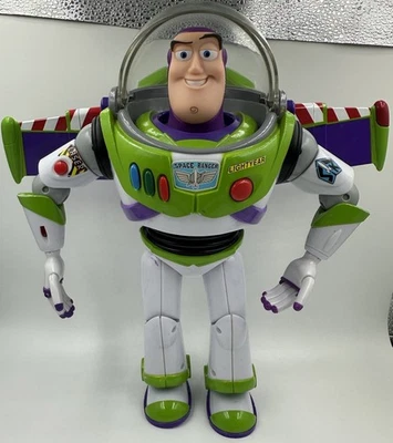 Buzz Lightyear Thinkway Toys Talking Wings Disney Pixar 12" Toy Story Figure - Image 1 of 4