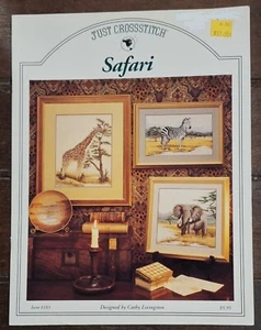 CROSS STITCH PATTERN BOOK -SAFARI - 3 LARGE Designs - LOOK! - Picture 1 of 1