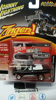 Johnny  Lightning Street Freaks Zingers 1969 Chevy Impala Convertible (NG33) - Photo 1/2