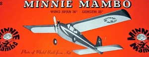 Both MINNIE MAMBO & NOMAD PLANS + PARTS PATTERNS 1/2A Size RC Model Airplanes - Picture 1 of 11