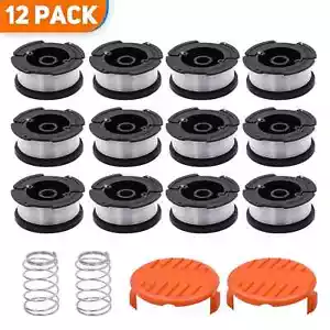 Paquete de 12 carretes de repuesto de línea recortadora de cuerdas de 30 pies .065 para Black+Decker AF-100 - Imagen 1 de 7