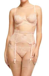 Dita Von Teese Metallic Lace Underwire Bra in Vintage Peach  Size 32D 0815 - Picture 1 of 2