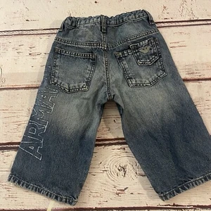 Armani Junior Boys Jean Shorts Blue Size Boys 5a Retro - Picture 1 of 9