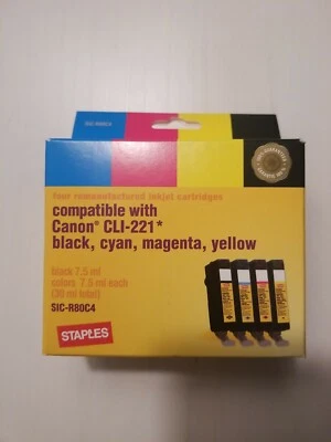 STAPLES Ink Cartridge Replacement for Canon Cli-221 - Image 1 of 4