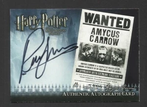 ARTBOX RALPH INESON AMYCUS CARROW HARRY POTTER HALF BLOOD PRINCE AUTOGRAPH CARD - Picture 1 of 2