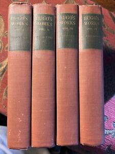 Ensemble partiel couverture rigide Victor Hugo's Works Volume 1-4 1909
