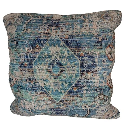 Surya Bohemian GeometricThrow Pillow 17" Square Modern Artsy Colorful Accent - Image 1 of 4