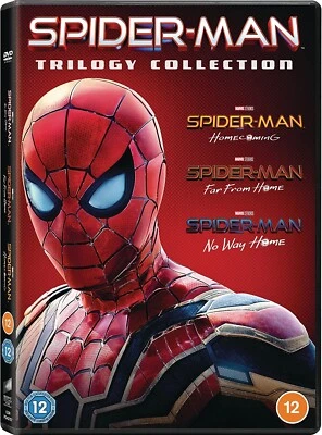 SpiderMan Trilogy Collection Homecoming Far from Home No Way Home DVD Box Set - Image 1 of 3