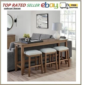 Member's Mark Lowell 4-Piece Sofa Table Set, Natural - Picture 1 of 3