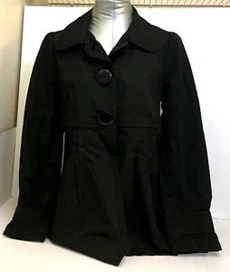 Silvergate Women's Long Sleeve Jacket Coat Black Size L - Picture 1 of 10