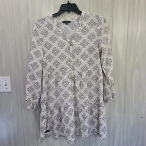 Simply Southern Chic Tiered Button Down Long Sleeve Dress Size S cottage core - Picture 1 of 9