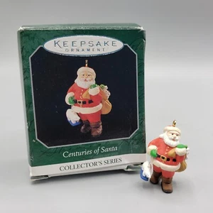 Hallmark Ornament Centuries of Santa Miniatur Collector Series 1998 Box Bär - Bild 1 von 9