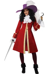 California Costume Captain Hook Adult Women Pirate Outfit 5022/061 - Picture 1 of 4