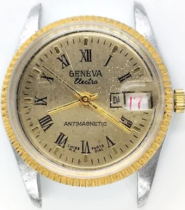 C809 men Vintage Geneva President Manual Movement BFG 866 Fancy Watch Parts lot - Picture 1 of 2