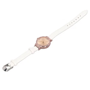 (White)Women Minimalist Watch Ultra Thin Leather Strap Casual Fashion Wrist GR - Picture 1 of 12