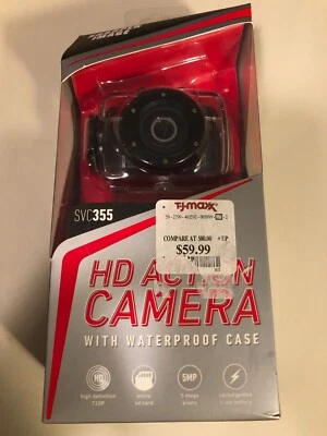 Sharper Image SVC355 Rechargeable Hd Action Camera 720P with Waterproof Case  - Image 1 of 4
