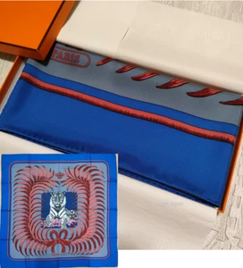 Unused HERMES Carre 140 TIGRE ROYAL Tiger 100% 55" vintage Silk Wrap Shawl 140cm - Picture 1 of 24