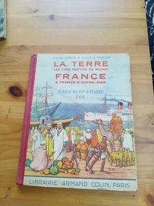 LA TERRE, LES CINQ PARTIES DU MONDE. FRANCE & FRANCE D'OUTRE-MER. CLASSE DE F... - Imagen 1 de 5