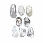0,93 ct diamant naturel en forme de tranche lâche 4,65 mm sel et poivre diamant LQ1447