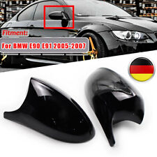 Produktbild - M3 Stil Spiegelkappen Gehäuse ERSATZ Glanz Schwarz Für BMW E91 E90 E92 PRE-LCI