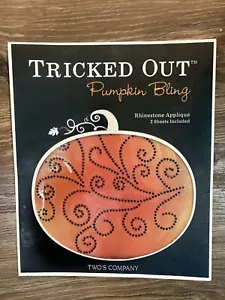 HALLOWEEN PUMPKIN Bling DECOR KIT NO CARVE Black Rhinestone NEW IN BOX - Picture 1 of 4