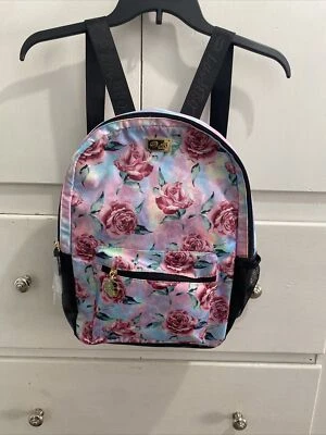 Luv Betsey By Betsey Johnson Full Size Pink Floral Backpack With Lunch Cooler  - Image 1 of 4