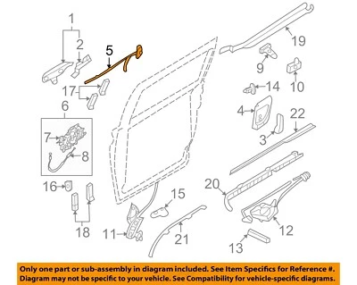 Cerradura de puerta corredera lateral KIA OEM 06-12 Sedona 814104D010 Foto 1 de 2