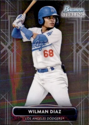 2022 BOWMAN STERLING PROSPECT LOS ANGELES DODGERS - WILMAN DIAZ #BSP-100 - Image 1 of 2