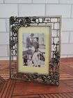 3.5x5 Picture Frame Rose Silver Antique Pewter Finish Lacquer Coated