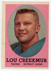 1958 Topps Lou Creekmur #81 en muy buen estado-excelente+ Leones - Imagen 1 de 1