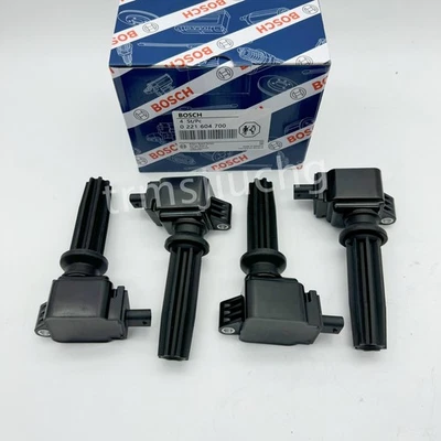0221604700 4Pcs Ignition Coil For Bosch Land Rover Discovery Sport Lincoln 2.0L - Image 1 of 4